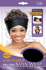 Adjustable Velcro Satin Wrap - 175 BLK