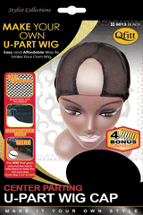 Center Parting U-Part Wig Cap - 5013 BLK