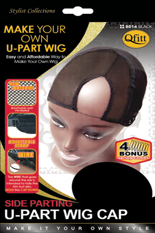 Side Parting U-Part Wig Cap - 5014 BLK