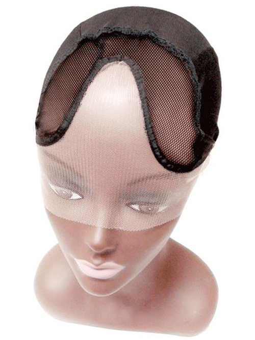 Qfitt #5015 Center Parting Invisible Lace Front U-Part Wig Cap