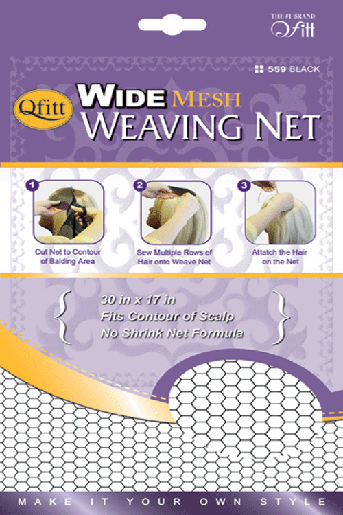 Fine/Wide Mesh Weaving Net - BLACK