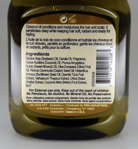 Premium Natural Hair Oil Coconut 2.5 fl oz/75ml