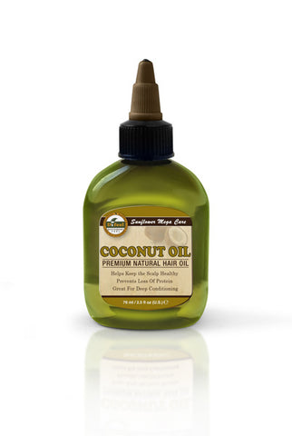 Premium Natural Hair Oil Coconut 2.5 fl oz/75ml
